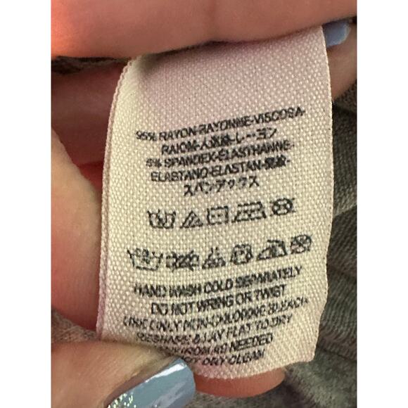 Free People gray pleated long sleeves t shirt blouse size XS - Picture 4 of 12